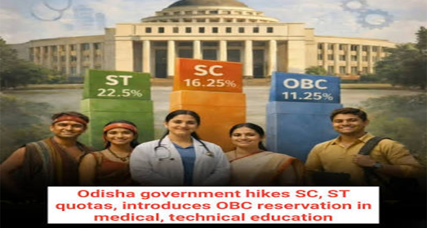 ओडिशा सरकार की बड़ी सौगात: SC-ST छात्रों के लिए सरकारी मेडिकल और इंजीनियरिंग कॉलेजों में एडमिशन फीस माफ